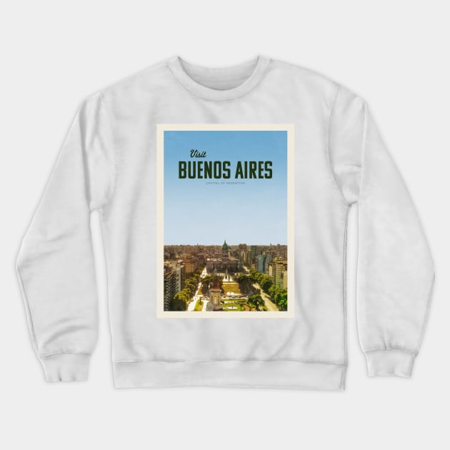 Visit Buenos Aires Crewneck Sweatshirt by Mercury Club